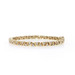 Yellow Gold Diamond Zig-Zag Triangle Link Bracelet 7 1/2" - 14k Round 2.60ctw