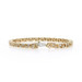 Yellow Gold Diamond Zig-Zag Triangle Link Bracelet 7 1/2" - 14k Round 2.60ctw