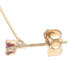 Yellow Gold Pearl Ruby Dangle Earrings - 14k Beads Pierced