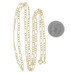 Yellow Gold Figaro Chain Necklace 22" - 14k