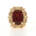 Yellow Gold Garnet Vintage Slide Charm - 14k 1.20ct