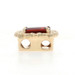 Yellow Gold Garnet Vintage Slide Charm - 14k 1.20ct