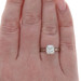 Platinum Diamond Solitaire Engagement Ring - 950 Cushion 2.71ct GIA