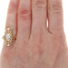 Yellow Gold Diamond Vintage Solitaire Ring - 14k Round Brilliant Filigree