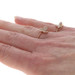 Rose Gold Diamond Butterfly Duo Double Finger Chain Rings -14k Single .23ctw Set