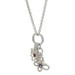 Tiffany & Co. Flower Butterfly Bee Rhodolite Peridot Charm Necklace 19" 925