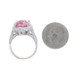 Yellow Gold Pink Tourmaline Diamond Halo Ring - 18k Cushion 5.12ctw