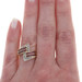 Yellow Gold Ruby Diamond Cluster Cocktail Bypass Ring - 14k Princess 1.28ctw