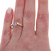 Yellow Gold Tanzanite Diamond Bypass Ring - 14k Oval .54ctw