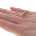 Yellow Gold Tanzanite Diamond Bypass Ring - 14k Oval .54ctw