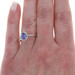 Yellow Gold Tanzanite Diamond Halo Ring - 14k Oval 1.03ctw