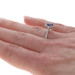Yellow Gold Tanzanite Diamond Halo Ring - 14k Oval 1.03ctw