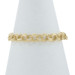 Yellow Gold Diamond Cut Triple Curb Chain Bracelet 8" - 14k Starter Charm