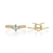 Yellow Gold Diamond Engagement Ring & Wedding Band - 14k Marquise .47ctw
