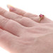 Yellow Gold Lab-Created Ruby Solitaire Ring - 10k Emerald Cut .52ct