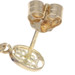 Yellow Gold Lapis Lazuli Vintage Fan Dangle Earrings - 14k Chinese Character Fu