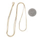 Yellow Gold Serpentine Chain Necklace 18 1/4" - 14k