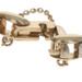 Yellow Gold Aquamarine Diamond Retro Link Bracelet 7 1/4" - 14k Round 3.60ctw