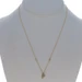 Yellow Gold Diamond Initial P Necklace - 14k Round Brilliant Monogram Letter