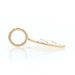 Yellow Gold Diamond Love You Pendant - 14k Round Brilliant Solitaire