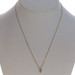 Yellow Gold Diamond Solitaire Necklace 18" - 14k Round Brilliant Geometric