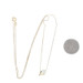Yellow Gold Diamond Solitaire Necklace 18" - 14k Round Brilliant Geometric