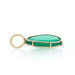 Yellow Gold Green Lapis Lazuli Solitaire Pendant - 14k Modified Oval