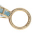 Yellow Gold Sky Blue Topaz Solitaire Pendant - 14k Oval