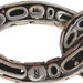 John Hardy Kali Pebble Oval Link Necklace 18" - Sterling 925 Fancy Curb Chain