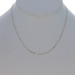White Gold Dapped Sequin Chain Necklace - 14k Adjustable