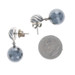 David Yurman Drop Ball Hematite Earrings Sterling 925 WhiteGold 14k Faceted Bead