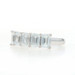 White Gold Diamond Wedding Band 18k Emer 2.53ctw GIA Five-Stone Anniversary Ring