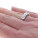 White Gold Diamond Wedding Band 18k Emer 2.53ctw GIA Five-Stone Anniversary Ring