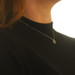 White Gold Sapphire Diamond Quatrefoil Cluster Halo Necklace 18k Rd Sq .94ctw