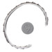 Sterling Silver Ribbon Twist Cuff Bracelet 7" - 925