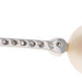 White Gold Pearl Diamond Y-Drop Necklace 17" - 14k .16ctw