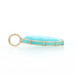 Yellow Gold Amazonite Solitaire Pendant - 14k Modified Oval