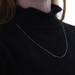 Yellow Gold Box Chain Necklace 25 1/2" - 14k