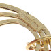 Yellow Gold Coral Graduated Circle Dangle Earrings - 14k Beads Pierced