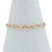 Yellow Gold Diamond Fancy Paperclip Chain Bracelet 7" - 14k Round .50ctw