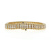 Yellow Gold Diamond Link Bracelet 7" 6 3/4" - 14k Round Brilliant 3.30ctw