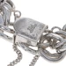 Sterling Silver Diamond Cut Double Curb Chain Bracelet 7 1/2" -925 Starter Charm