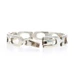 Sterling Silver Equestrian Link Bracelet 7" - 925 Flat End Horse Spurs
