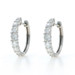 Gabriel & Co. Diamond Graduating Huggie Hoop Earrings White Gold 14k Rd 1.01ctw