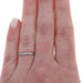 Platinum Art Deco Leaf Garland Wedding Band - 950 Vintage Hand Engraved Ring