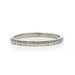 Platinum Art Deco Leaf Garland Wedding Band - 950 Vintage Hand Engraved Ring