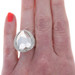 Sterling Silver Cubic Zirconias Cocktail Women's Ring - 925 Round