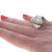 Sterling Silver Cubic Zirconias Cocktail Women's Ring - 925 Round