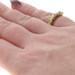 Lagos Caviar Sapphire Three-Stone Band Sterling Silver 925 Yellow Gold 18k Ring