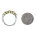 Lagos Caviar Sapphire Three-Stone Band Sterling Silver 925 Yellow Gold 18k Ring